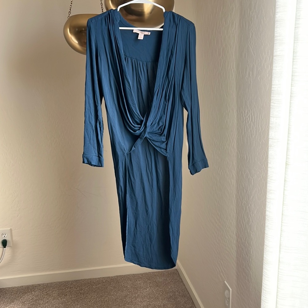 Forever 21 High-low Twist Long-Sleeve Top
